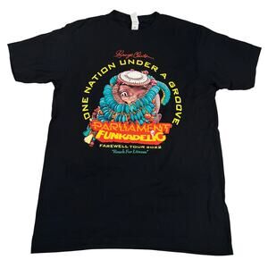 George Clinton Parliament One Nation Under a Groove Farewell Tour T-Shirt Size M